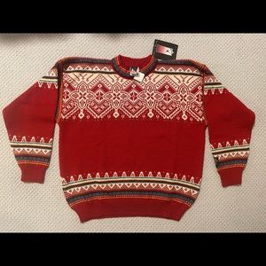 Dale of Norway red wool sweater ‘90s